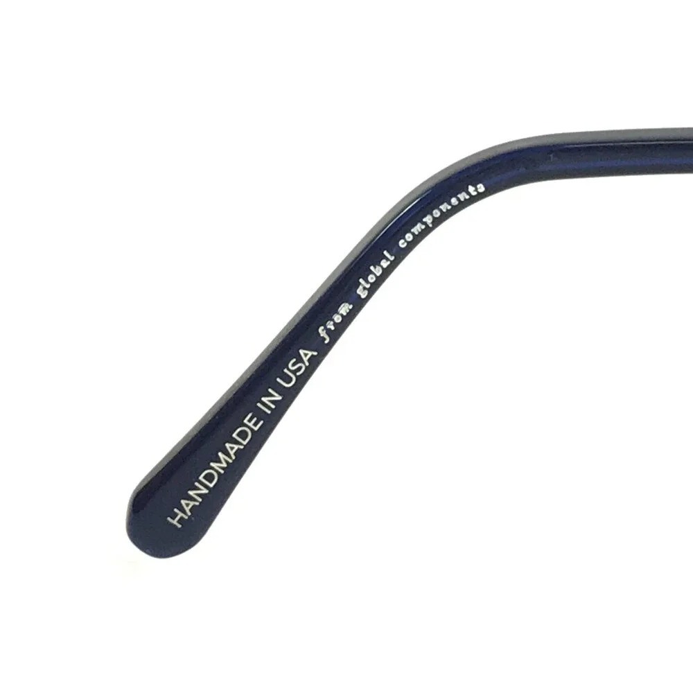 O-SIX Eyeglasses Frames OV-817 C.1157/T1157 Blue Rectangle Full Rim 56-17-135